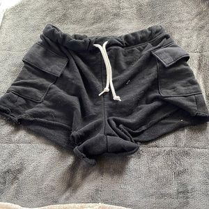 Black booty shorts size small